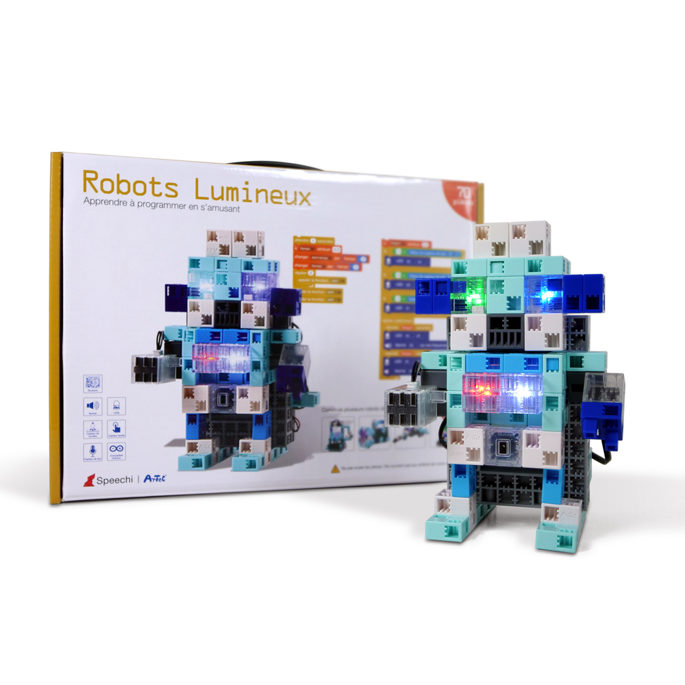 Kit robotique pour programmer des robots lumineux