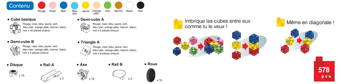 contenu seau de 578 briques